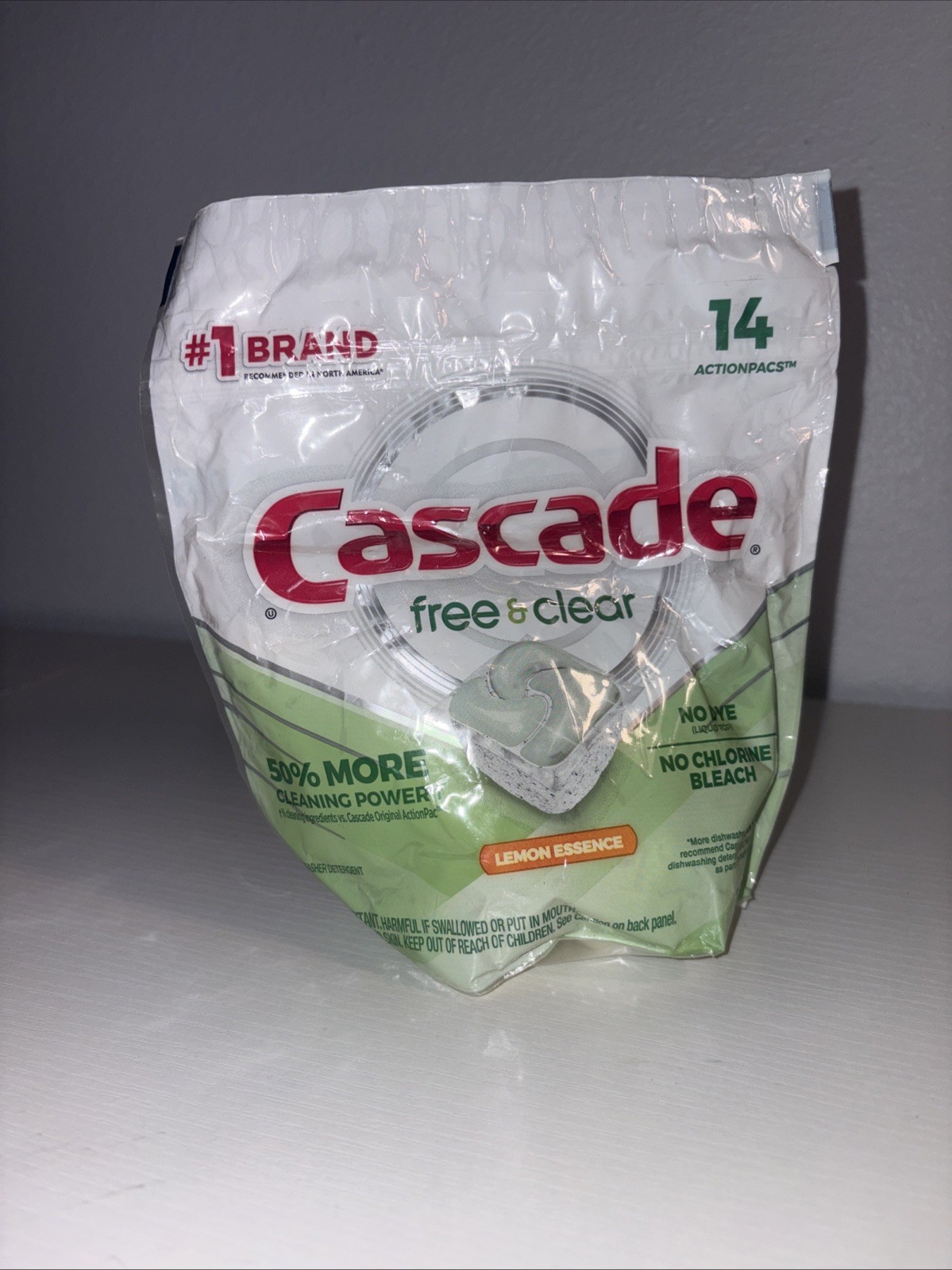 Cascade Free And Clear Dishwasher Pods, With Dawn – Actionpacs – 14 Tabs