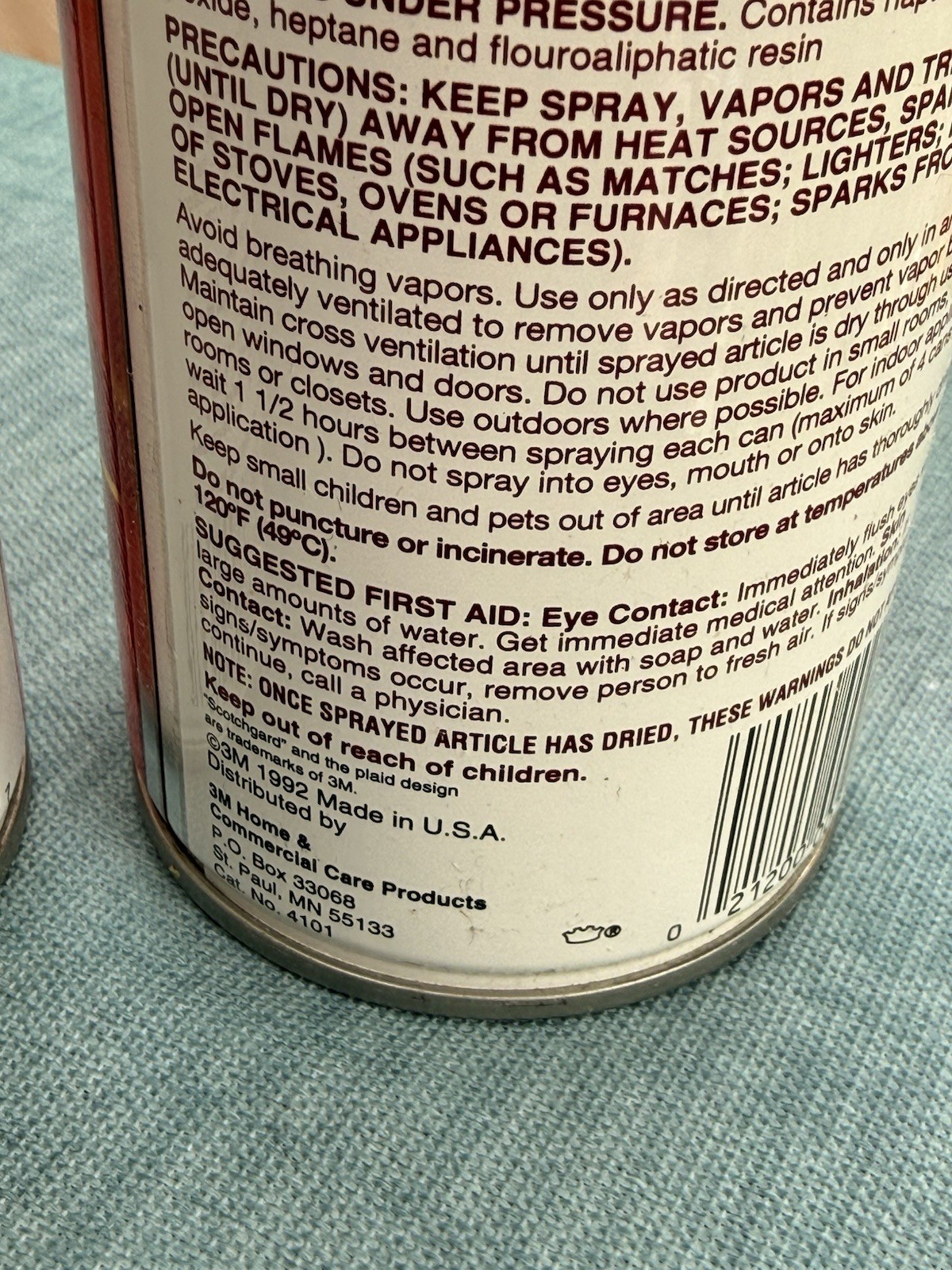 2 Scotchgard 3M FABRIC PROTECTOR Scotchguard 14 oz Vintage 1992 Old Formula NOS