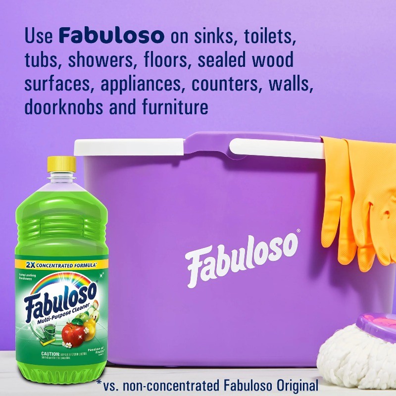 Fabuloso Multi Surface All Purpose Floor Cleaner,Passion of Fruits Scent,56 oz