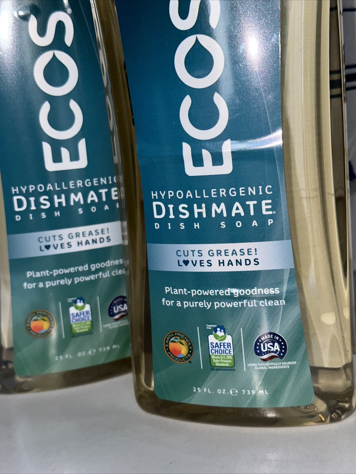 ECOS 25oz. x 2- FREE & CLEAR HYPOALLERGENIC DISHMATE