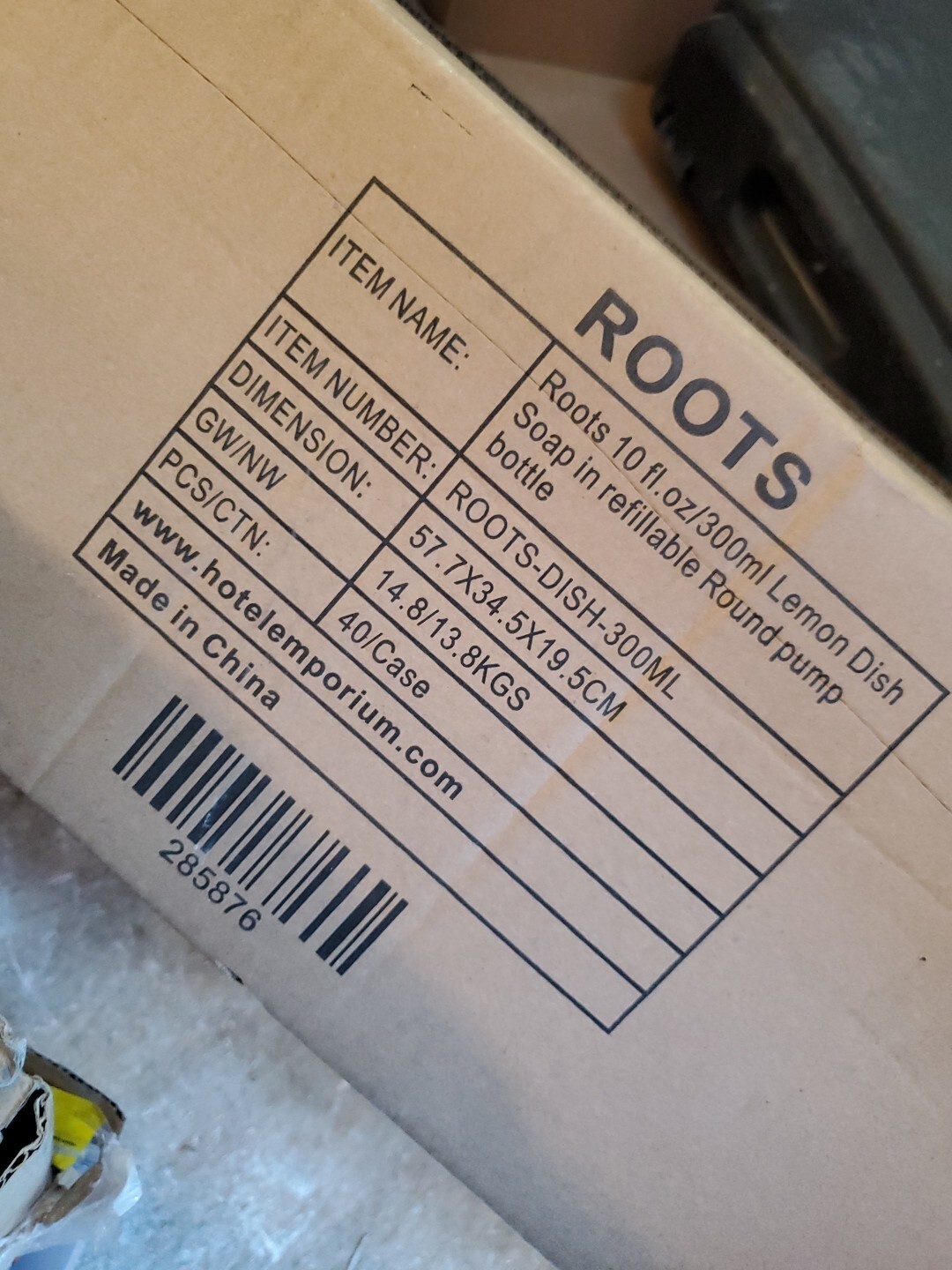 Roots Aromatherapy Lemon Dish Soap 10 Oz 300mL 285876 For Emporium Hotels