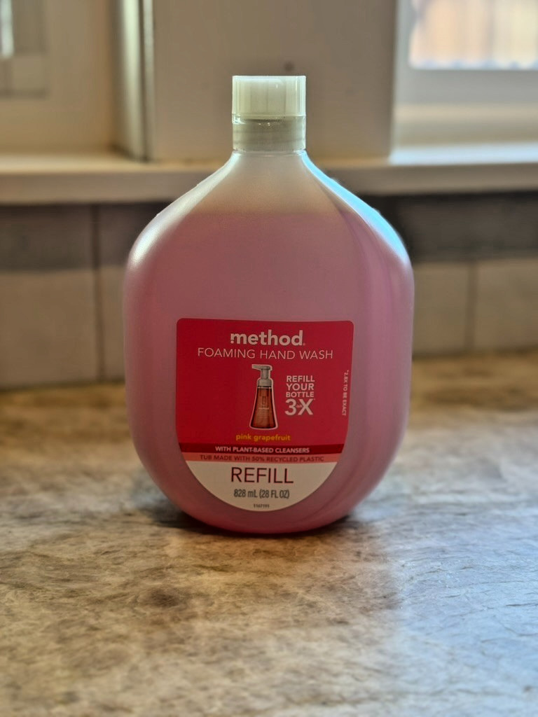 Method Foaming Hand Wash Refill 3x Pink Grapefruit Scent Plant Based 28 oz