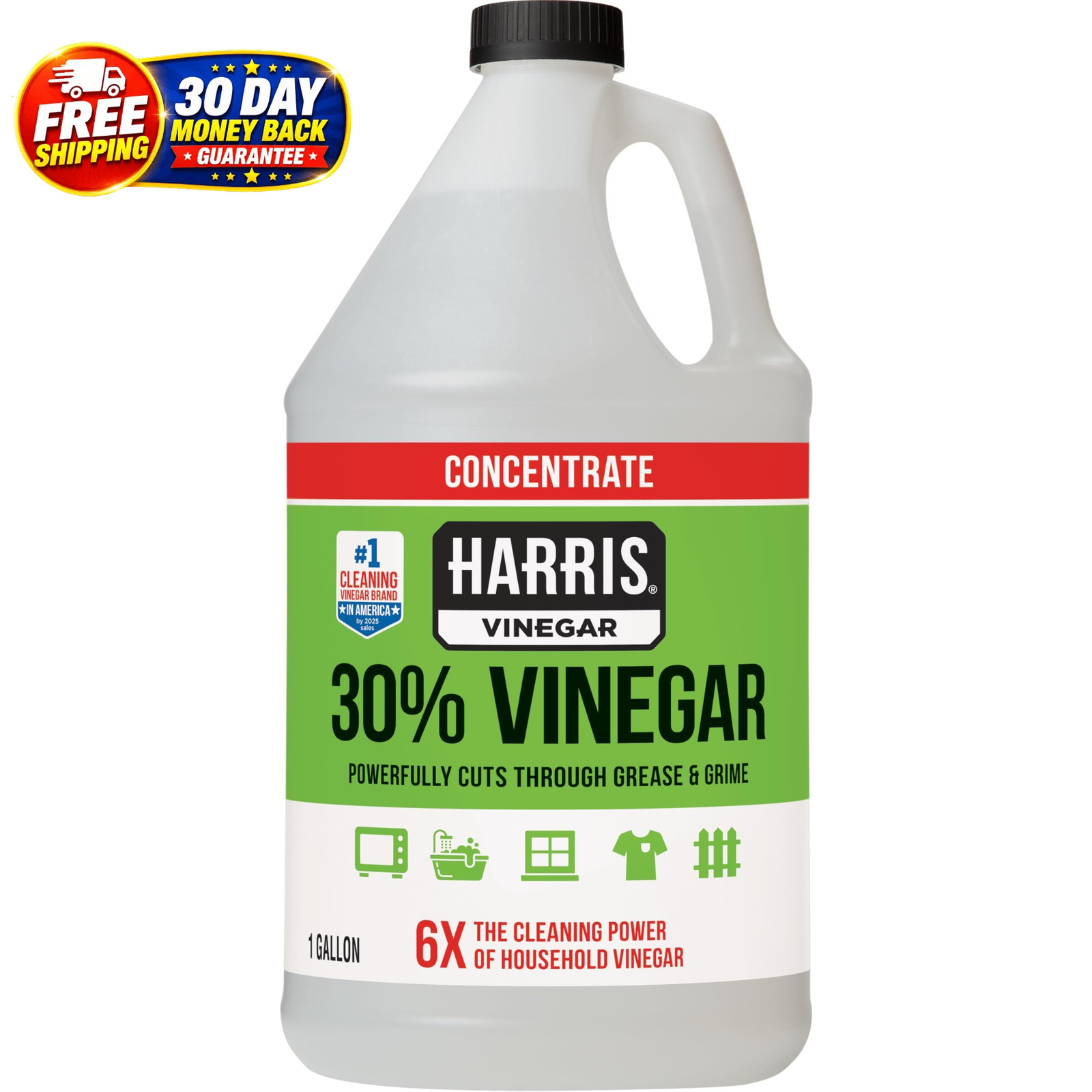 30% Vinegar Concentrated Extra Strength — All 128 Fl Oz, No Color