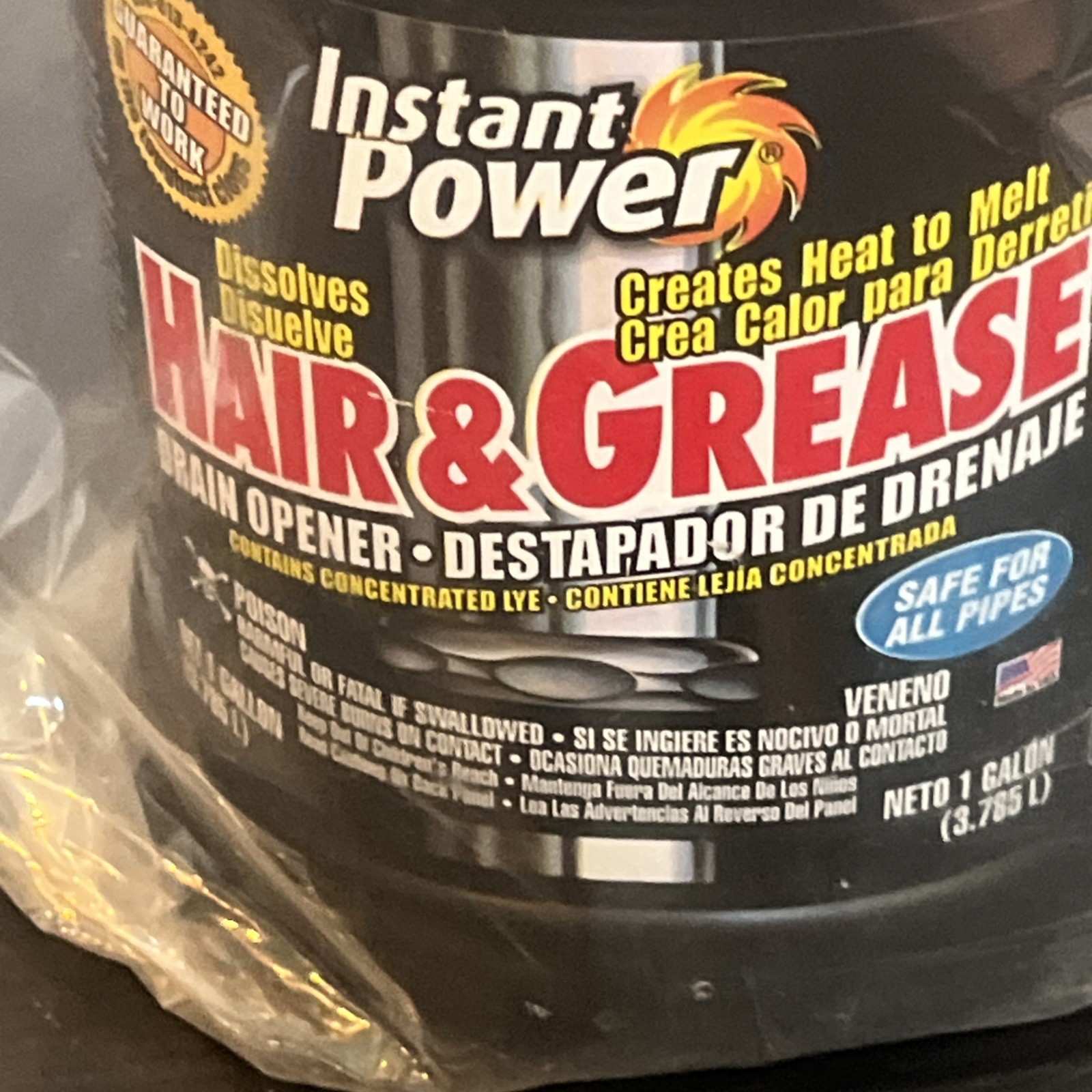 Instant Power 128 oz. Hair and Grease Drain Cleaner NEW