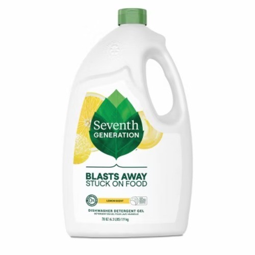 Seventh Generation Lemon Dishwasher Detergent Gel 70oz Naturally Derived Dye