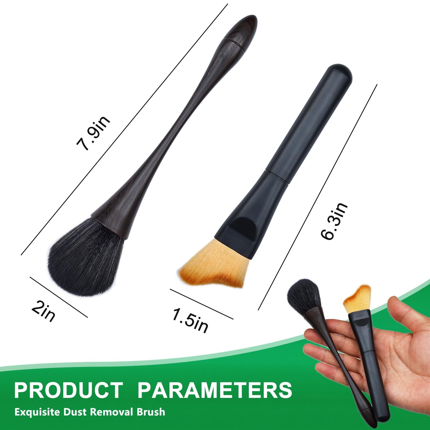 2 Pack Exquisite Dusting Brush Kit, Dust Brushes, Car Detailing Brush, Feathe…