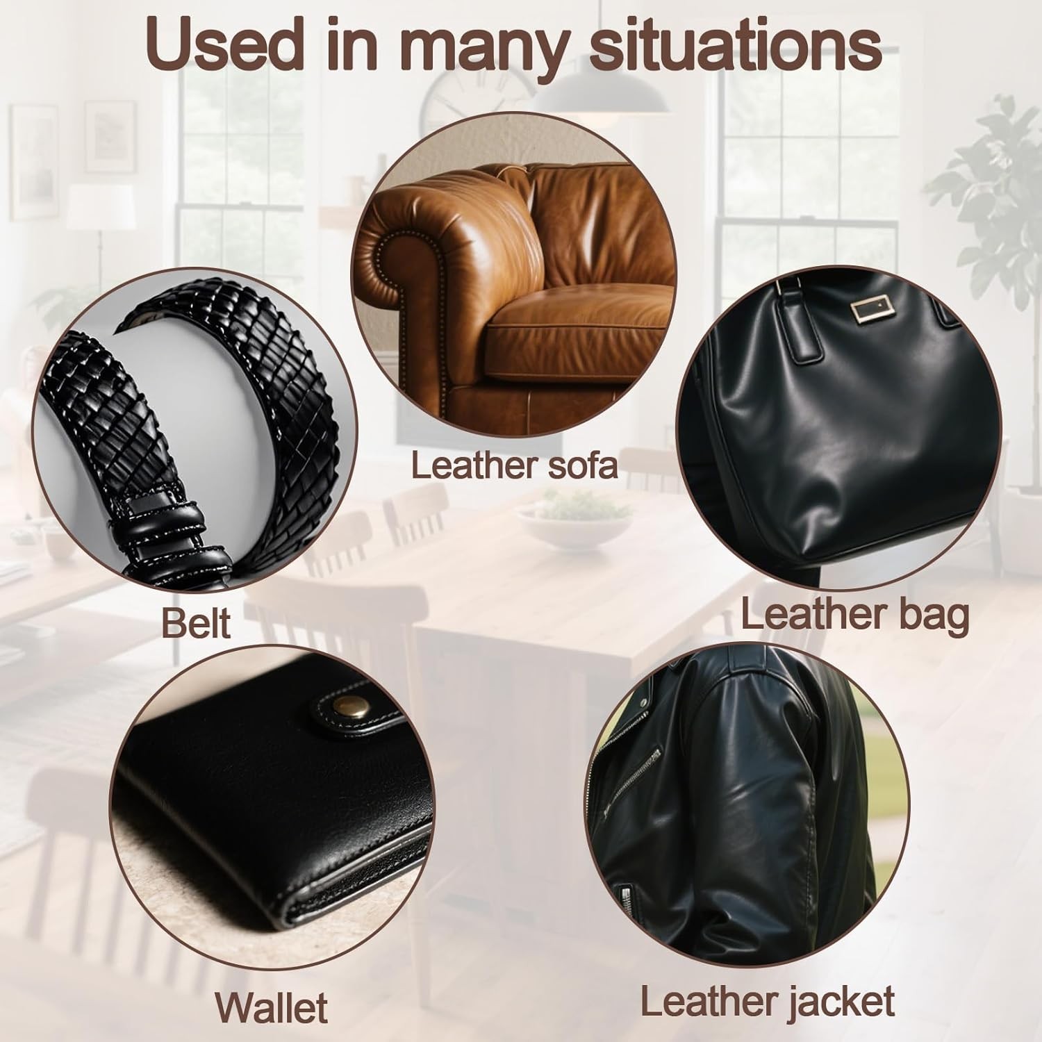 Short Handle Salve Brush for Furniture, Leather & Wood Care Number of Items: 1