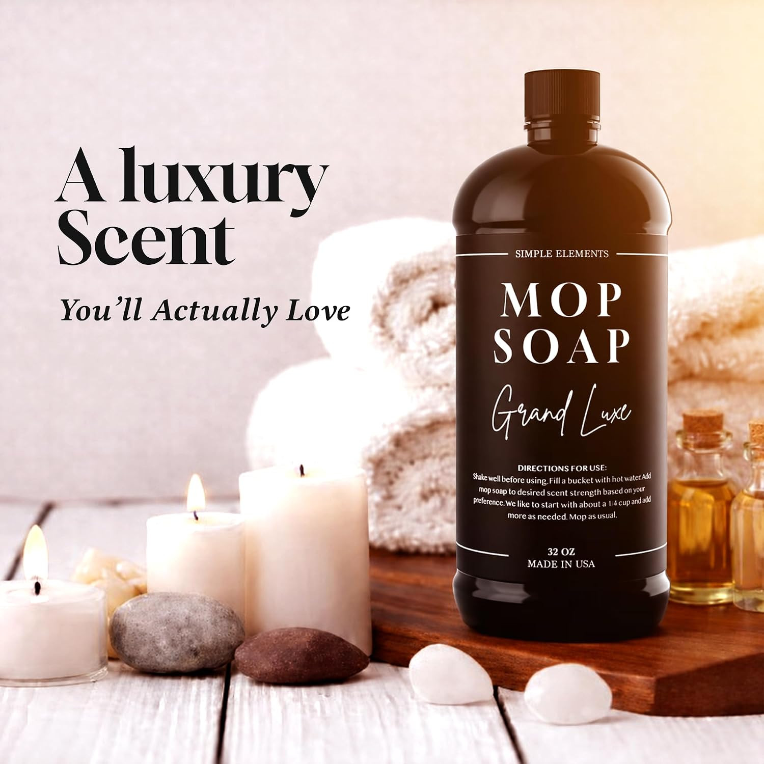 Luxury Mop Soap – Highly Scented Floor Cleaner, Concentrated Formula, No Streaks