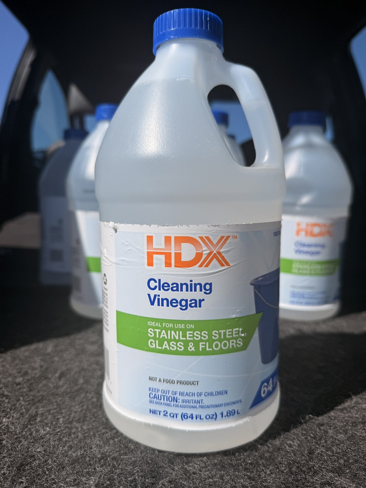 4 PACK HDX Cleaning Vinegar 64 oz Bottles All Natural