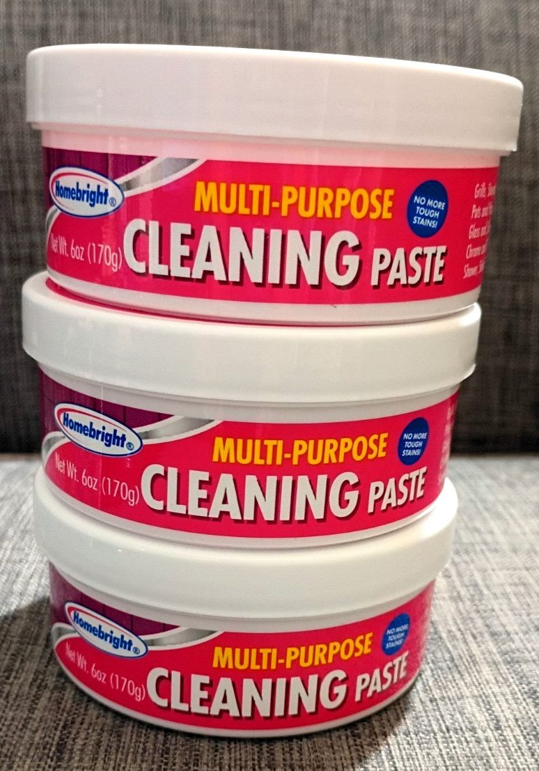 Multi-Purpose Cleaning Paste Home Kitchen Bathroom Laundry Supplies 6oz (3 Pack)