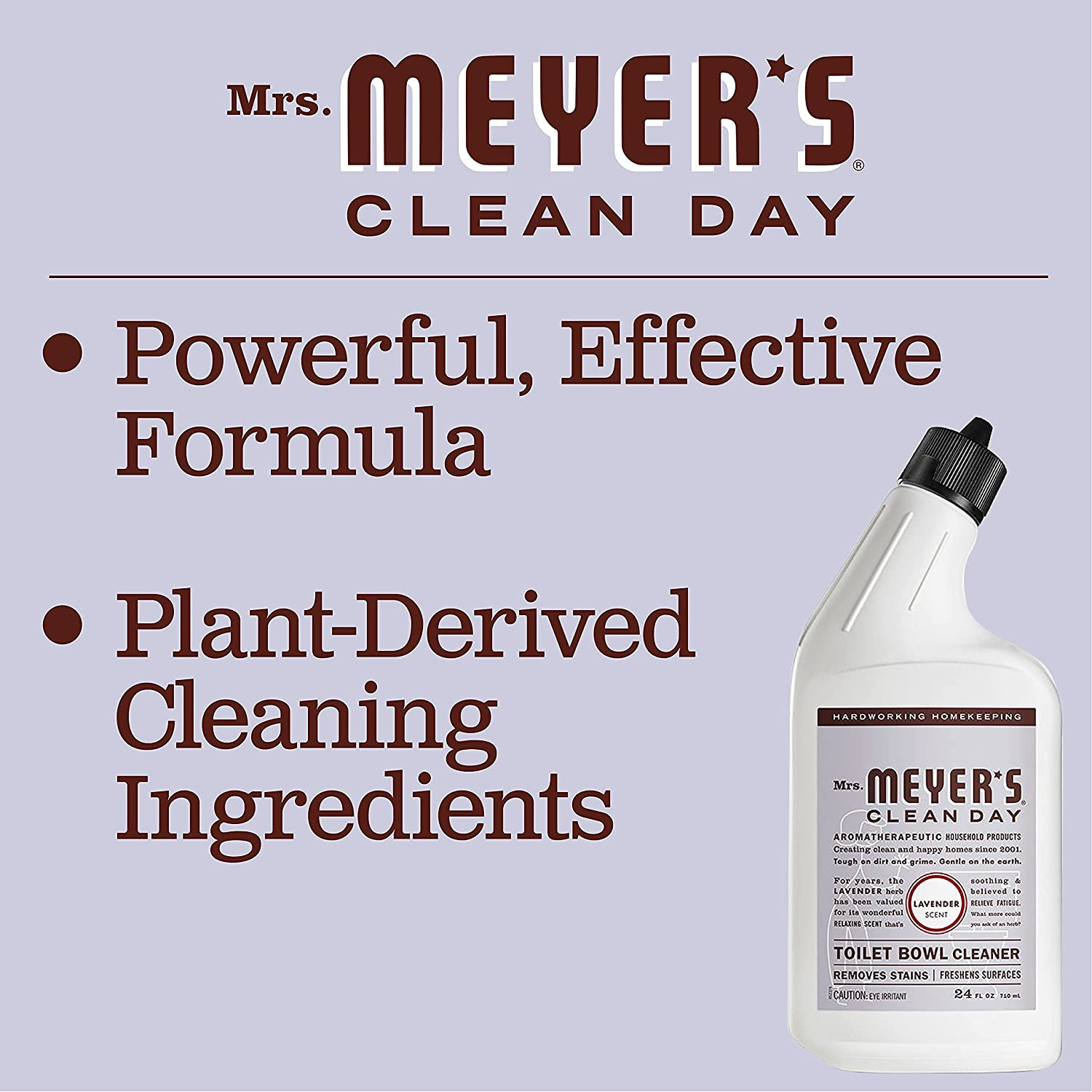 Mrs. Meyer’s Clean Day Liquid Toilet Bowl Cleaner, Stain Removing, Lavender 24oz