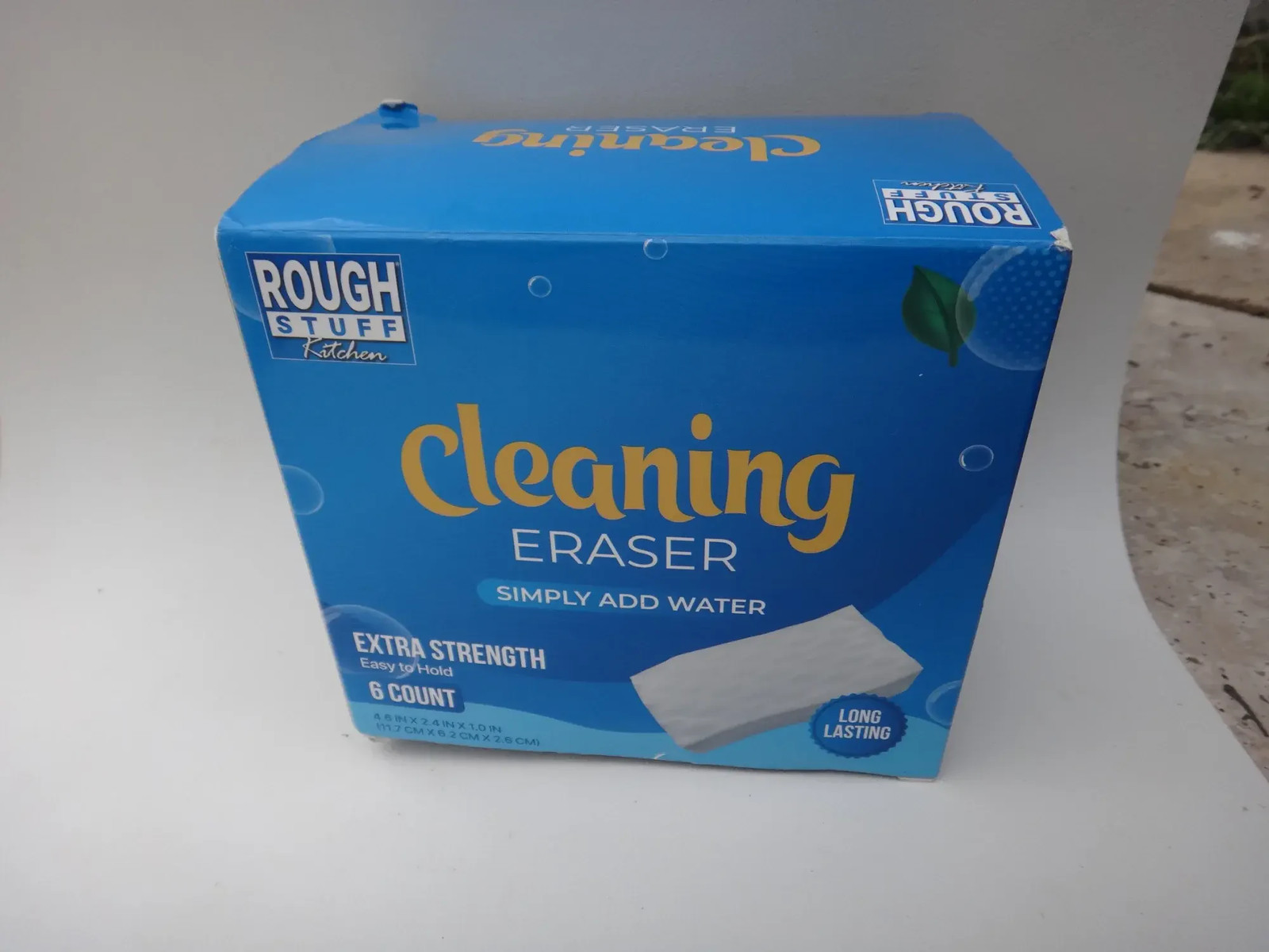 Rough Stuff Kitchen Cleaning Eraser 6 Count Extra Strength White 2 Boxes