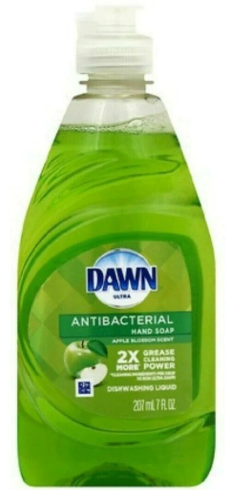 Dawn Anti-bacteral Liquid Hand Soap Dish Detergent Apple Scent, 7 oz 3 Pack