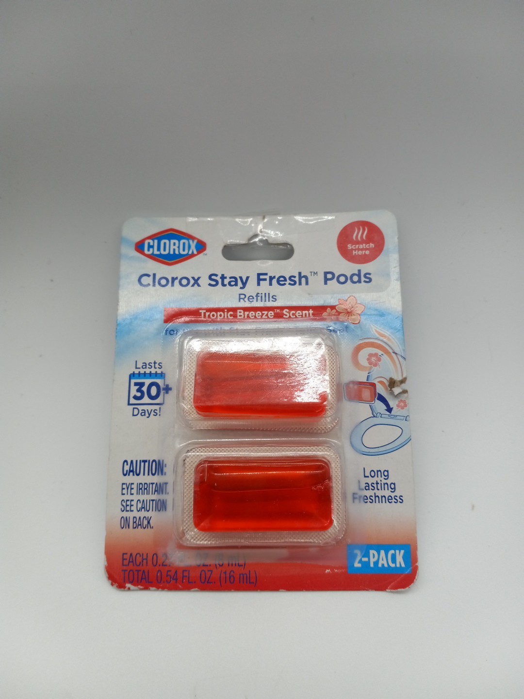 Clorox Stay Fresh Refill Pods Tropic Breeze 2 Pack New Sealed
