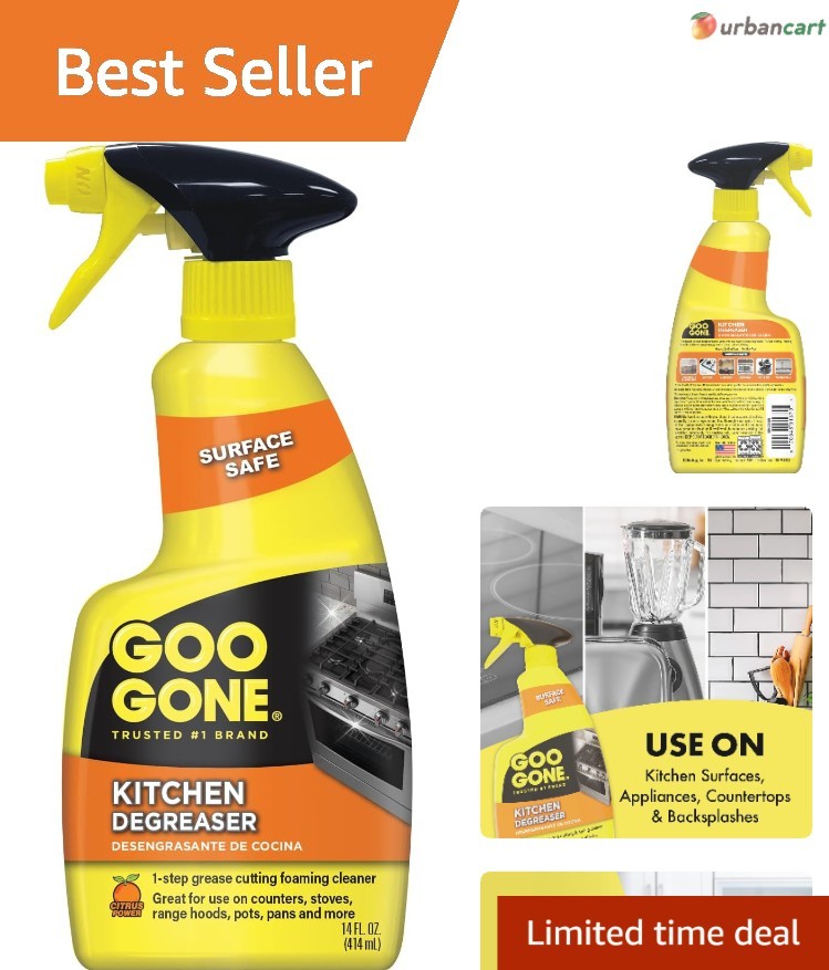 Goo Gone Kitchen Degreaser: Fast-Acting, Biodegradable Kitchen Cleaner for Gr…