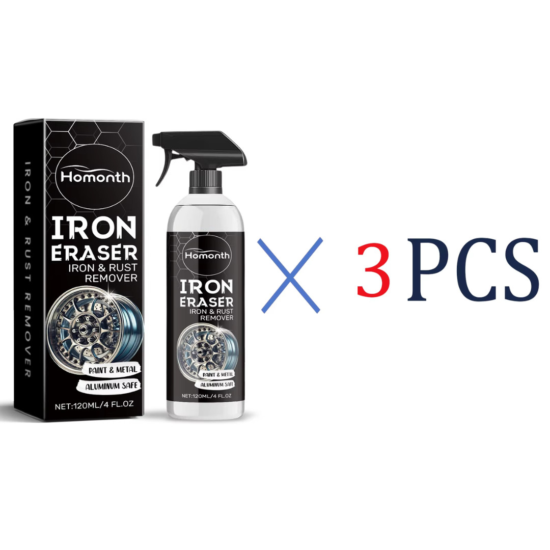Iron Eraser Rust Remover Spray, Car Wheel Paint Brake Dust Fast Cleaner 120ML US