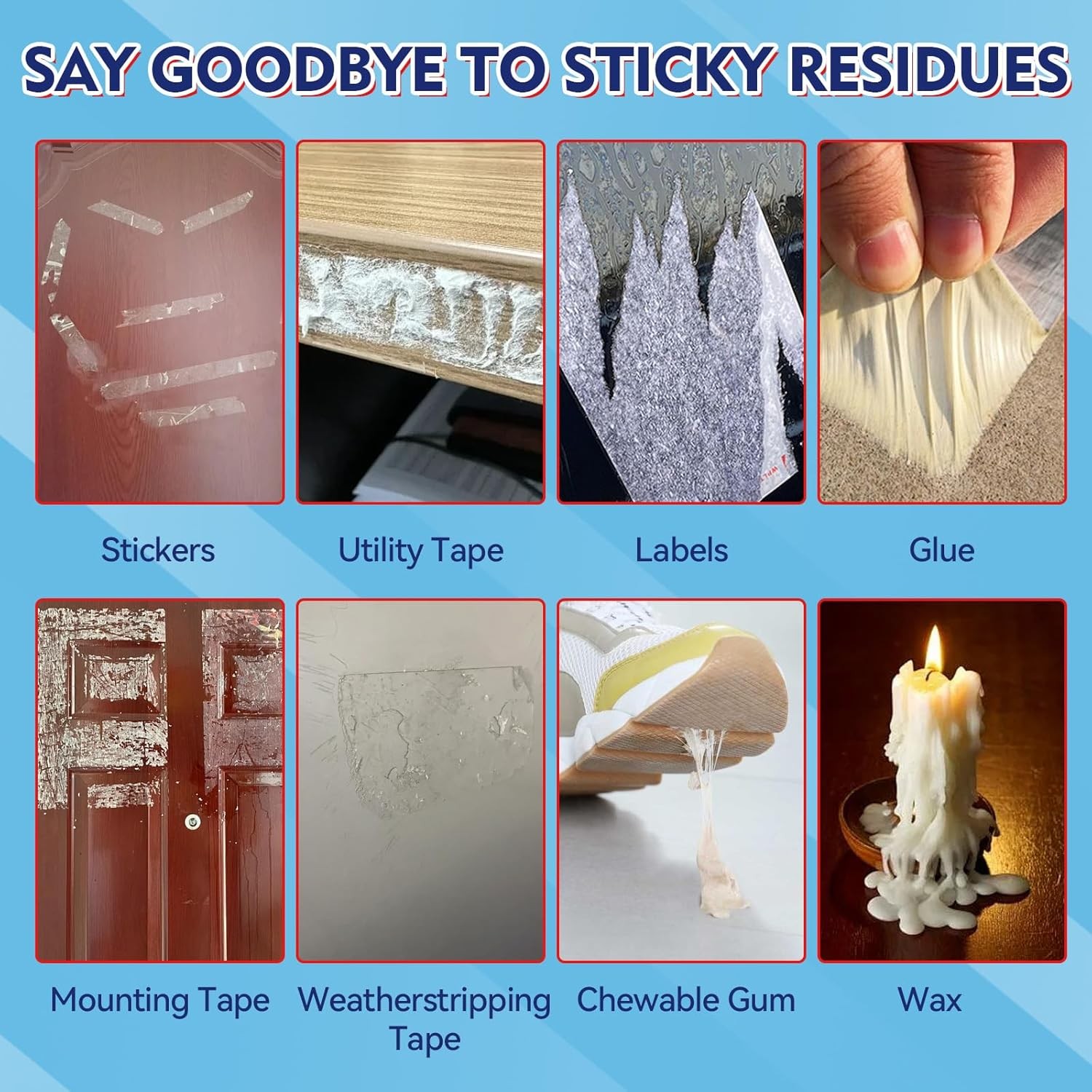 Adhesive Remover Spray, Sticker Remover Cleaning Multi-Surface Residue, Glue Rem
