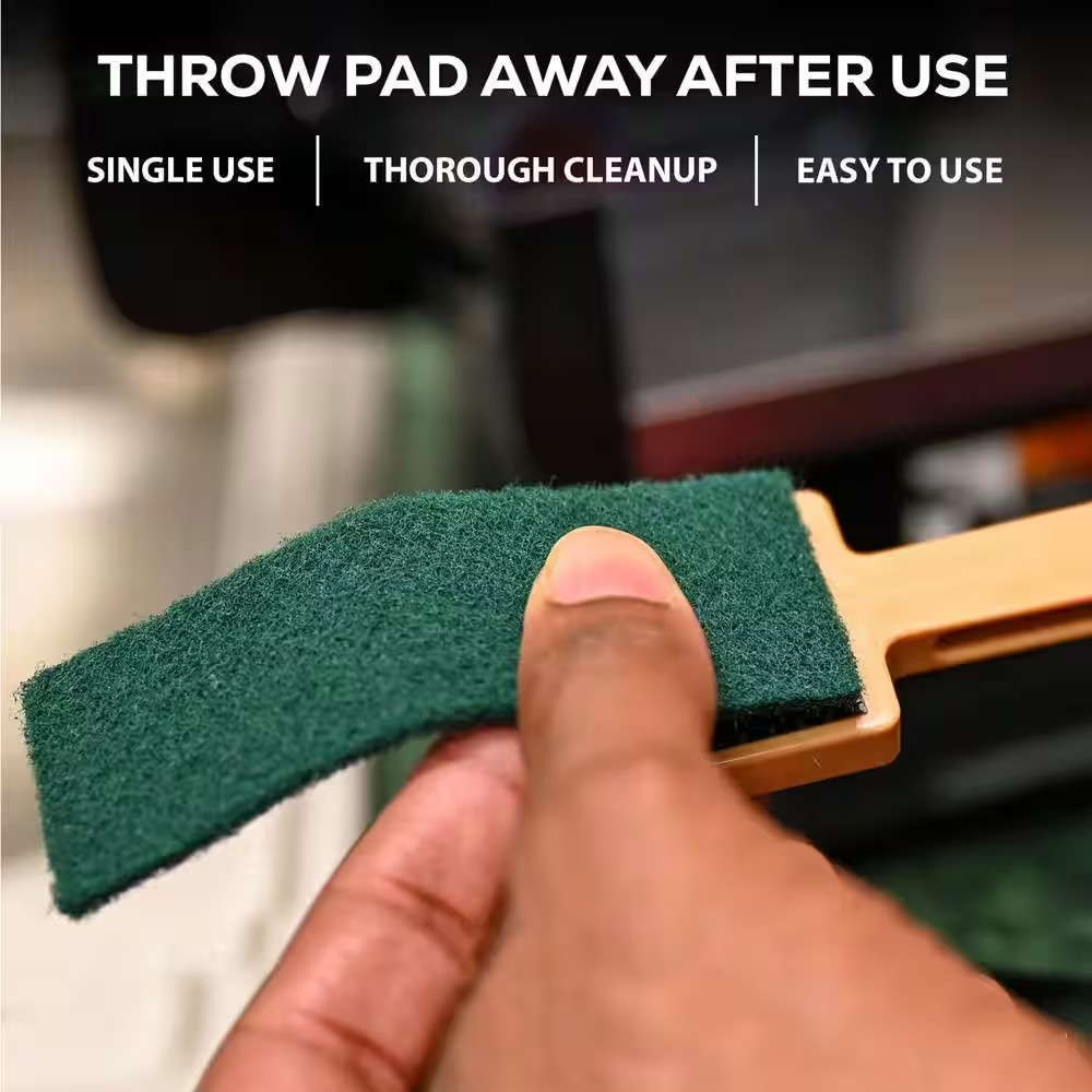 Pro Scrub 11 In. Slicer Cleaning Tool Handle with 60 Count Scrubbing Pads Value