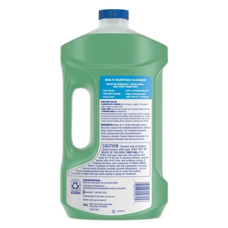 2X Concentrated Floor Cleaner All Purpose Cleaner Mop Soap Meadows Rain 64 fl oz