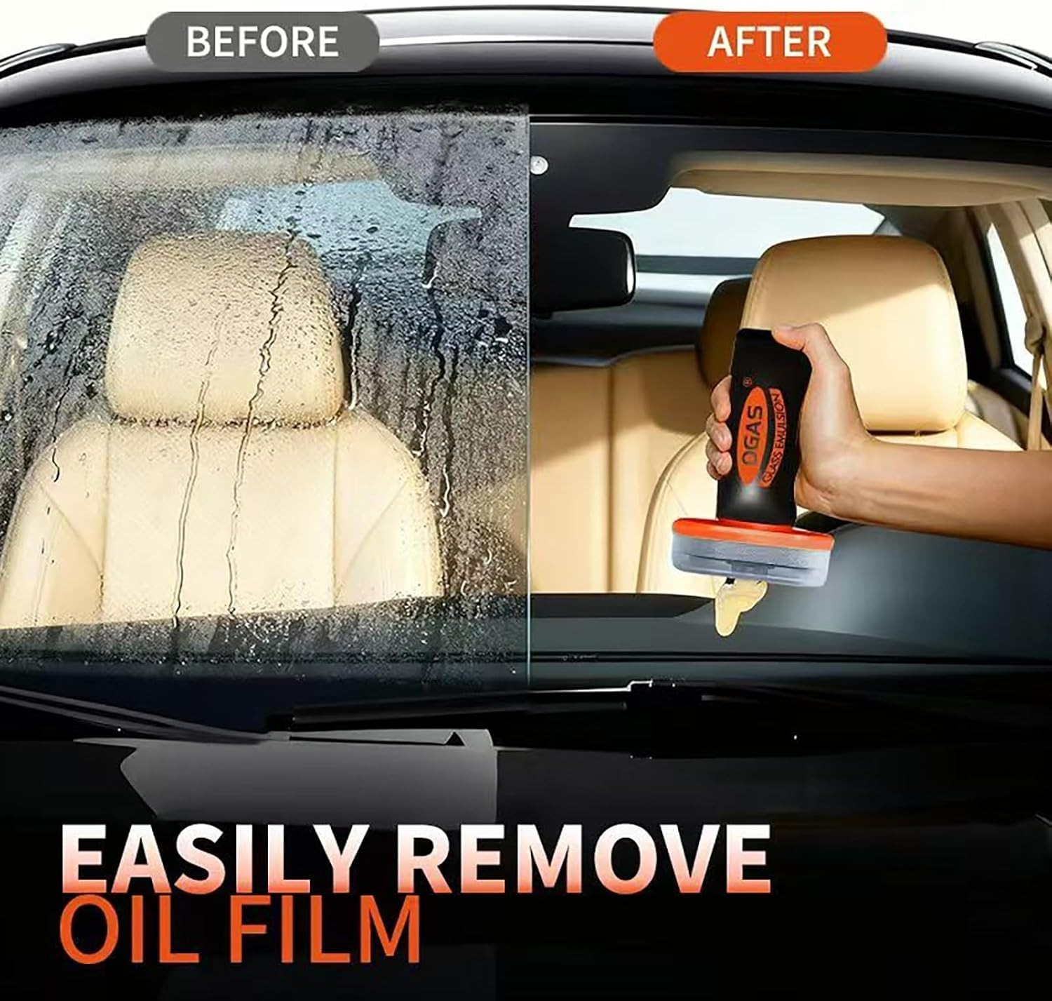 OGAS GLASS COMPOUND CLEANER – OILY FILM REMOVER AND CLEANER CAR WINDSCREEN TL