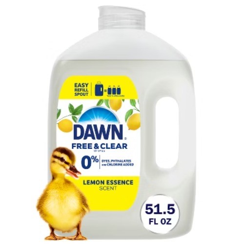 Dawn Lemon Free & Clear Dish Soap Refills 51oz Cuts Grease Multi Liquid