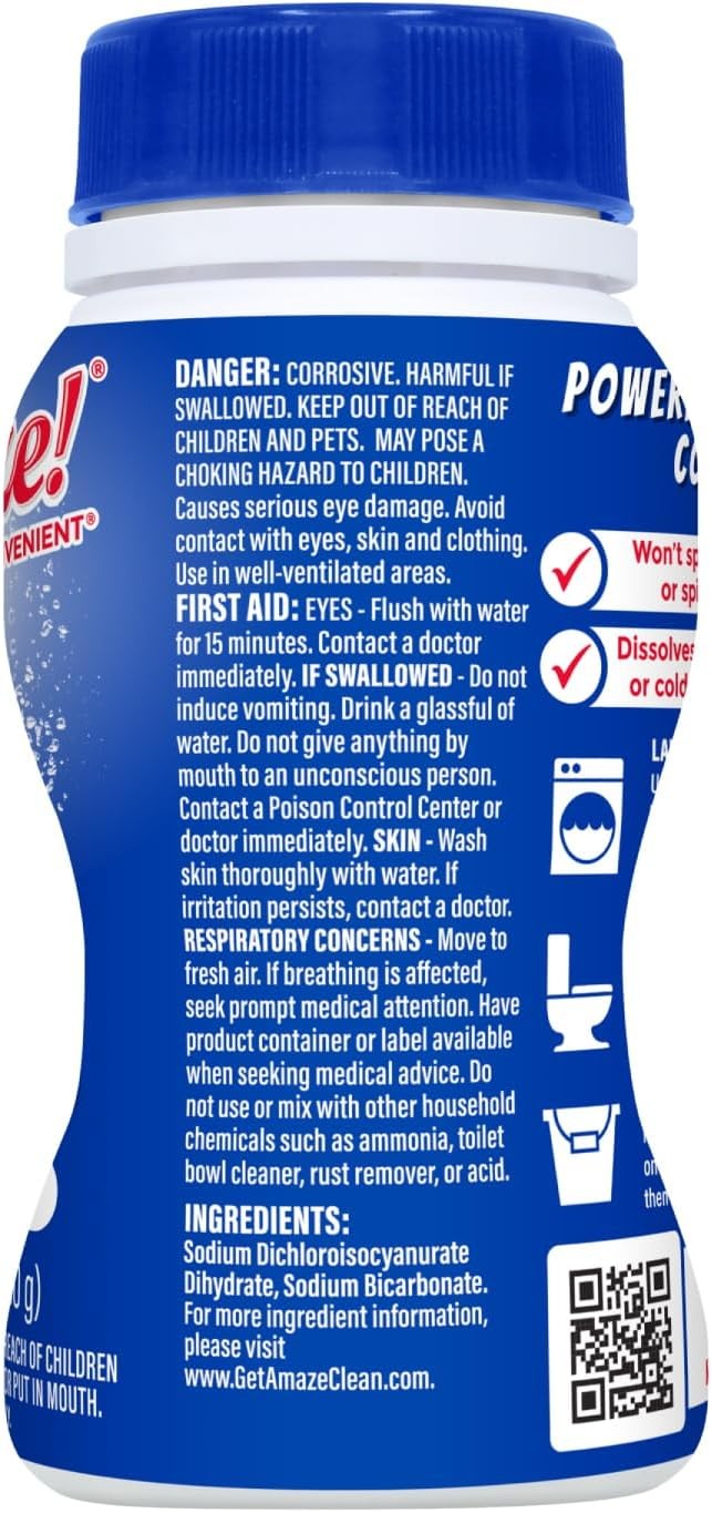 Ultra Concentrated Bleach Tablets [6 bottles] Original Scent Laundry Toilet