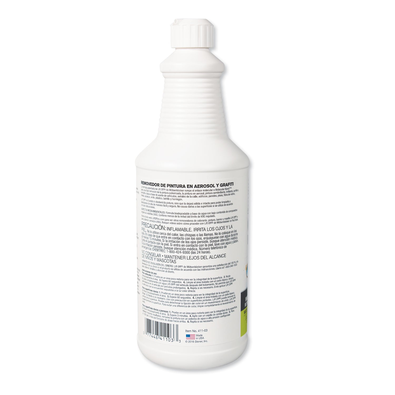 Motsenbocker’s Lift-Off® 4 Spray Paint Graffiti Remover, 32oz, Bottle, 6/Carton