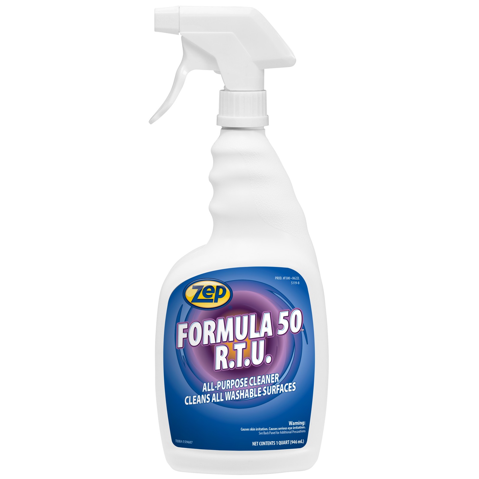 Zep Formula 50 R.T.U. All-Purpose Cleaner -1 Qt (Case of 12) -F50001 –