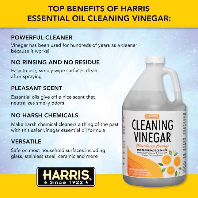 Harris Multi-Use Cleaning Vinegar 1 -Gallon Mandarin Orange Liquid