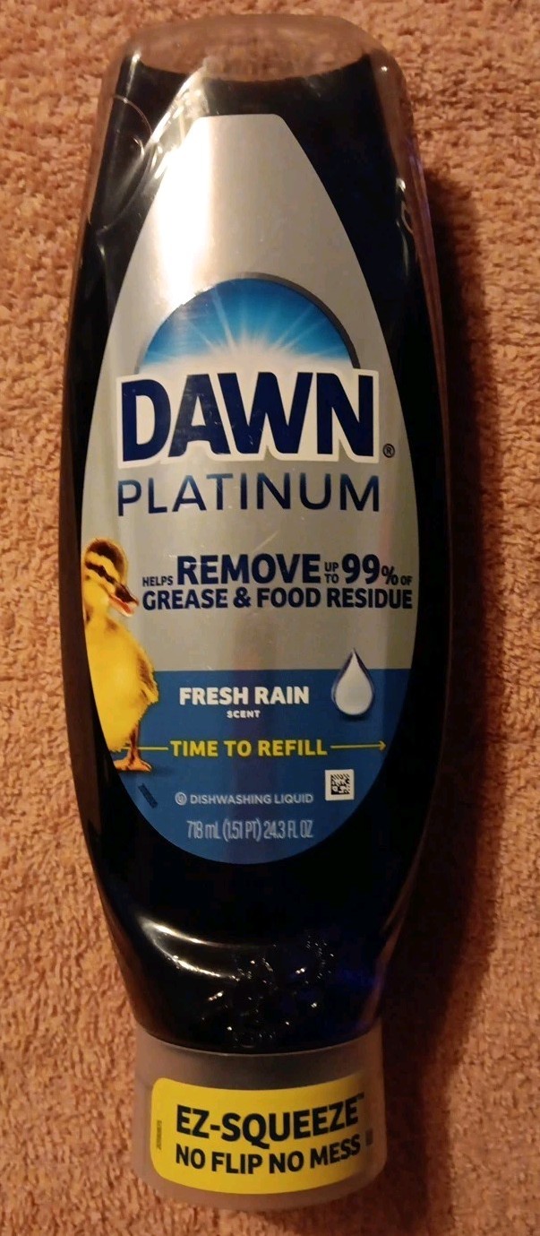 Dawn Platinum EZ-Squeeze Dish Soap 24.3 oz, Fresh Rain Scent (N0)