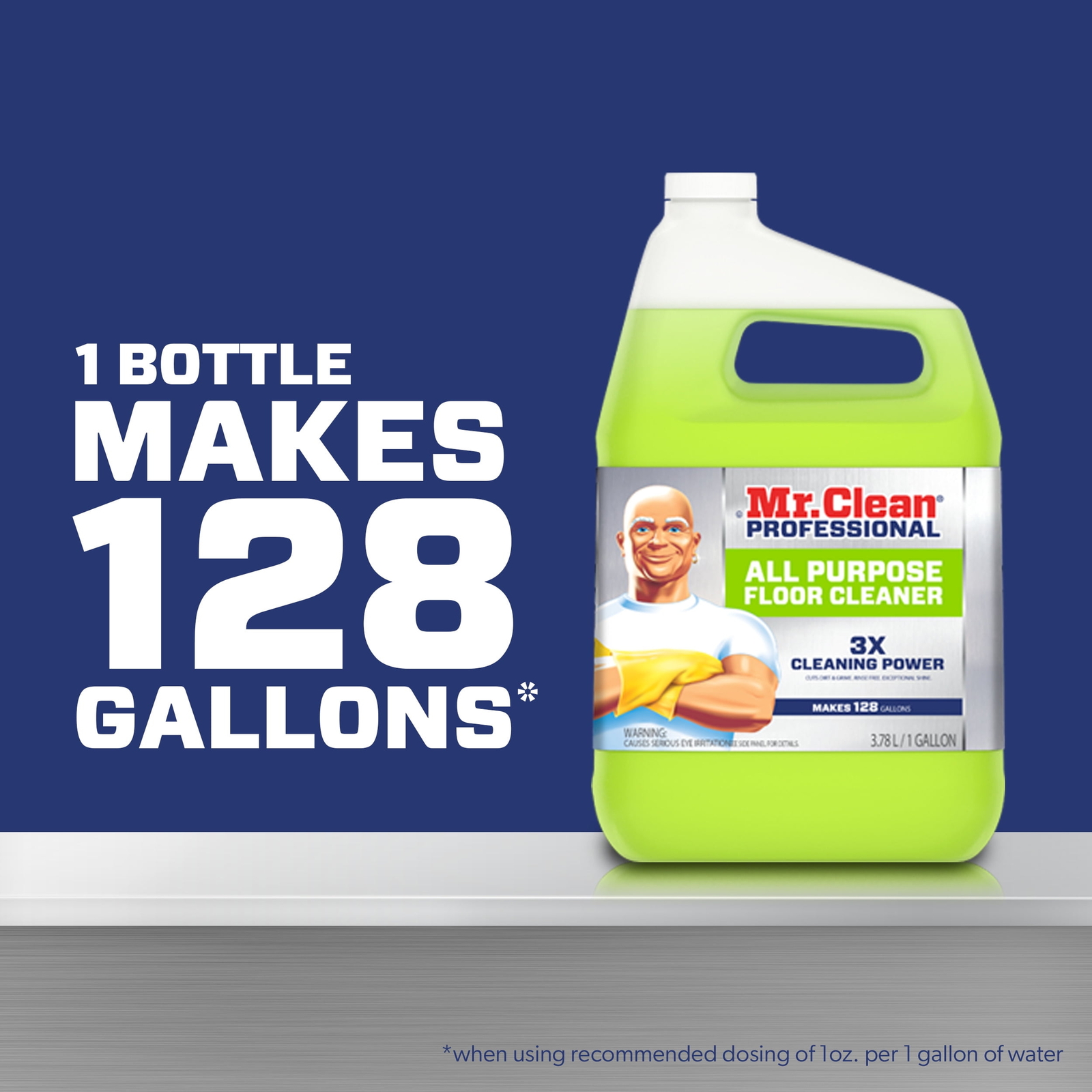 Finished Floor Cleaner, Lemon Scent, One Gallon Bottle