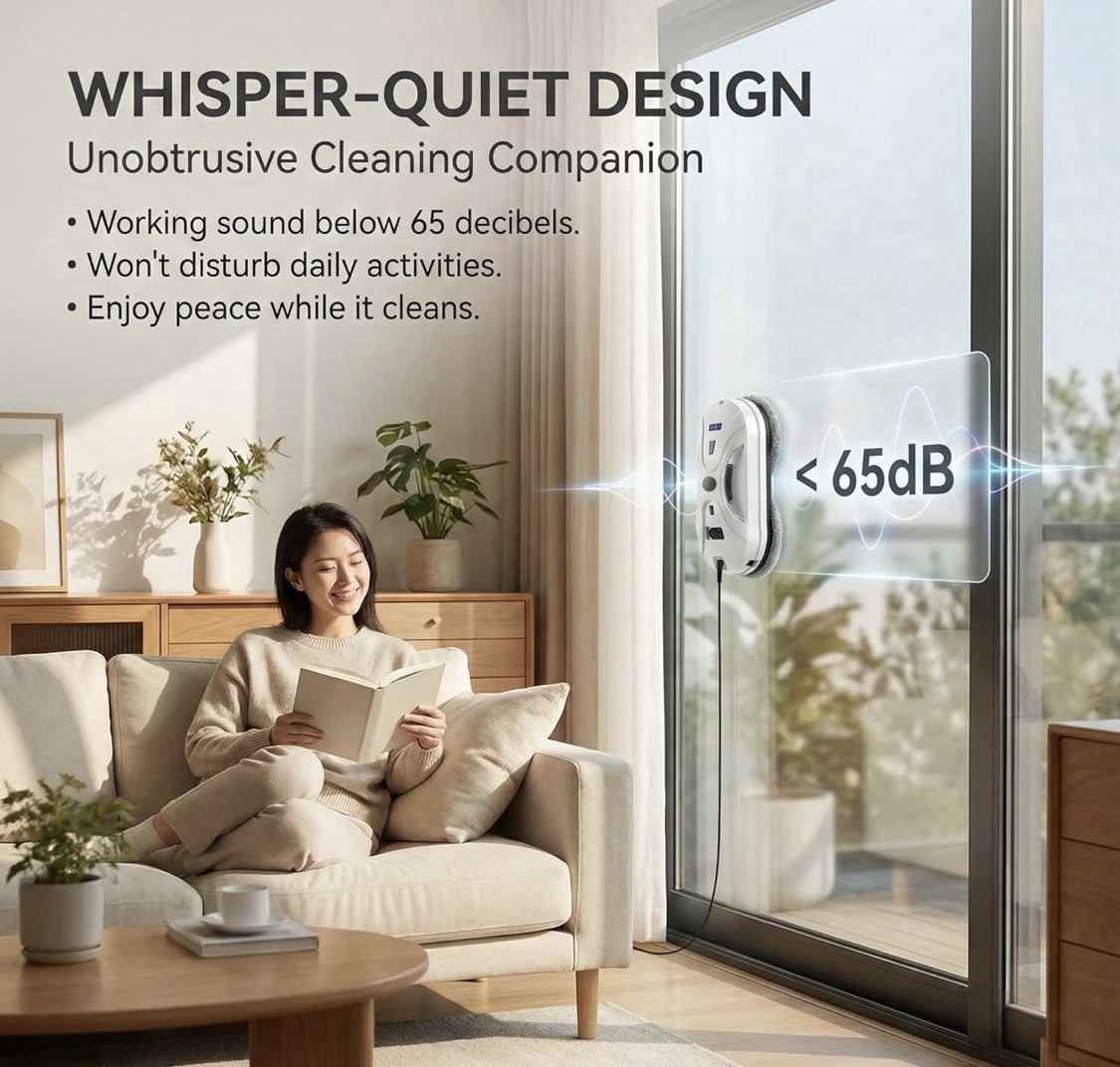 Window Cleaning Robot 2026 Auto Dual Spray, Intelligent Cleaning w/Path Plan’g