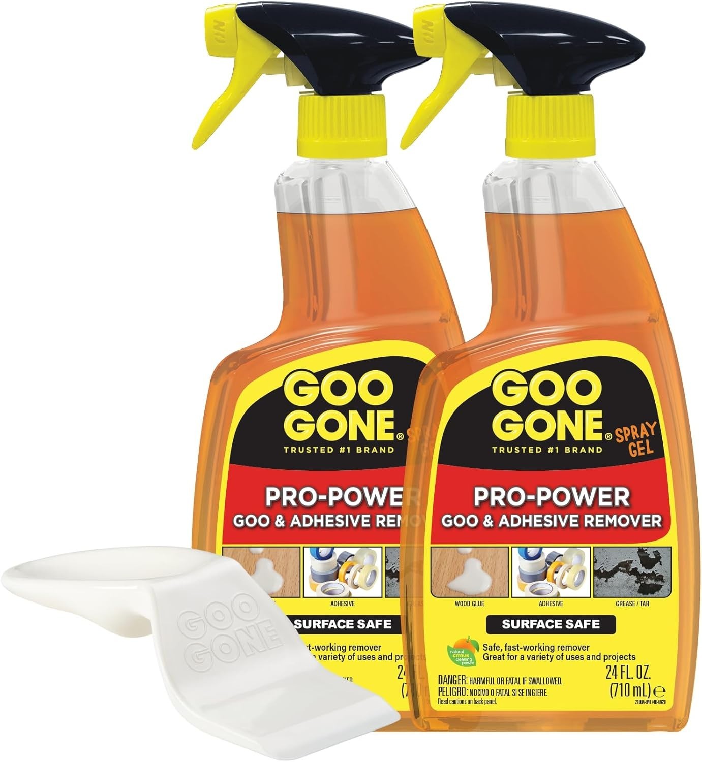 Pro-Power Gel Adhesive Remover – Surface Safe, 24 oz with Scraper Tool
