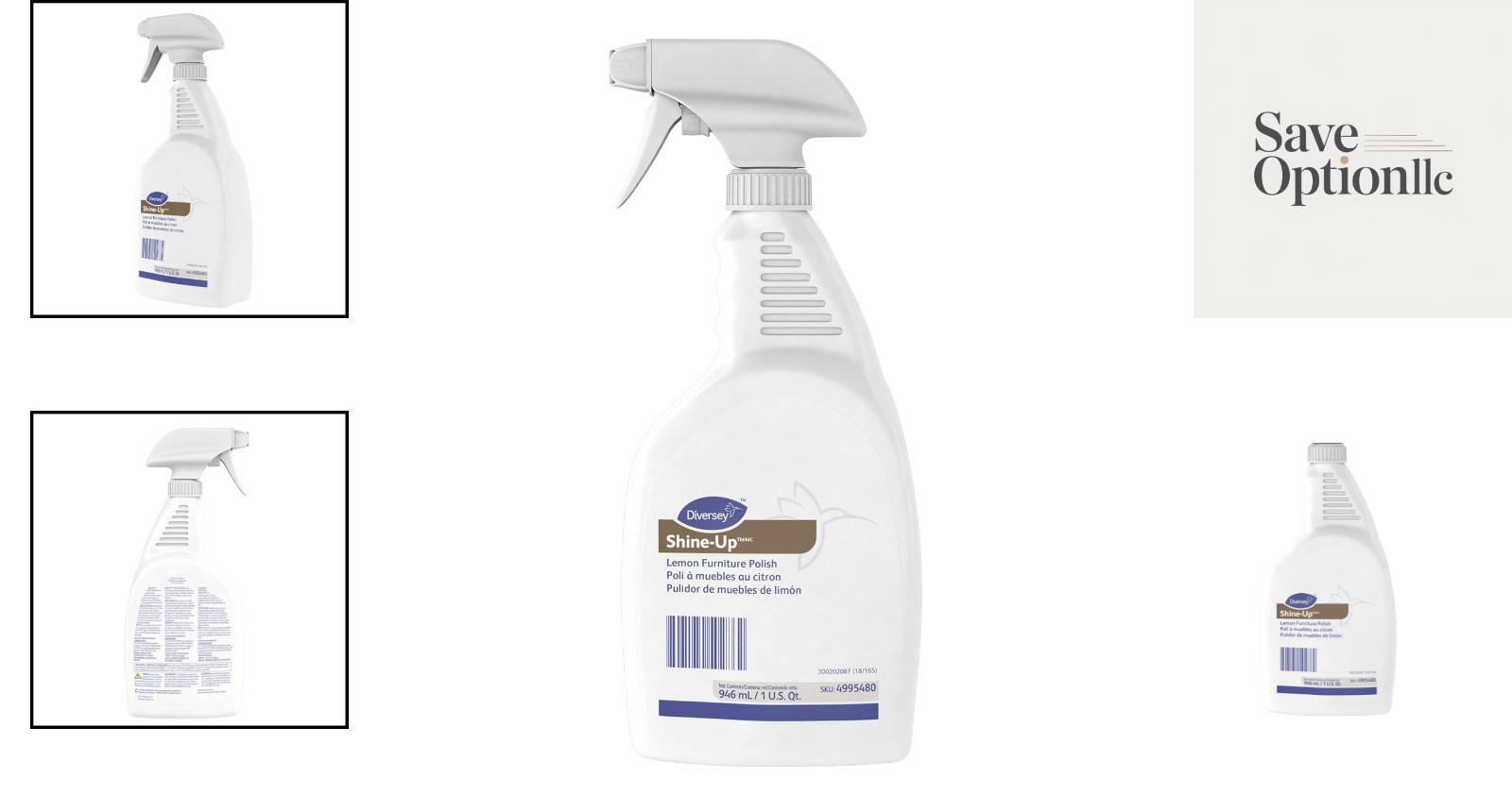 Shine Up Lemon Polish – 32 oz Multi-Surface Cleaner for Wood & More, No Residue