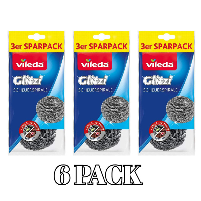 Vileda Spiral Scourers – PACK OF 6
