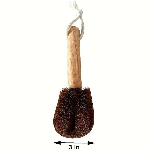 Coconut Coir Kitchen Pan Dish washing Brush Reusable Long time Natural Fibre New