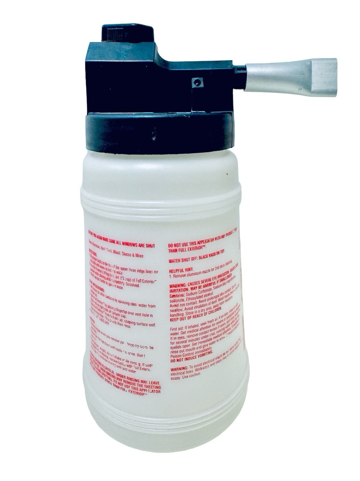 Fuller Brush Co Full Crystal Full Exterior 32 oz Dispenser & 3-4 oz Powder Packs
