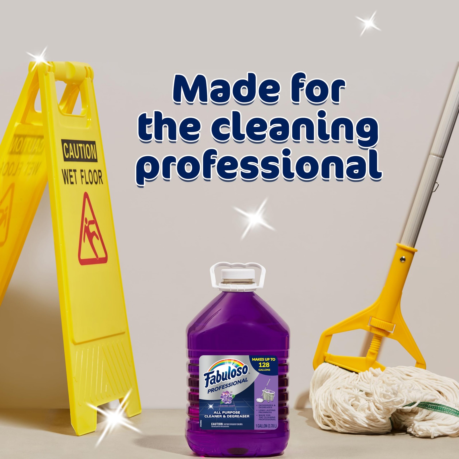 Fabuloso Professional All Purpose Cleaner & Degreaser – Lavender, 1 Gallon (Pack
