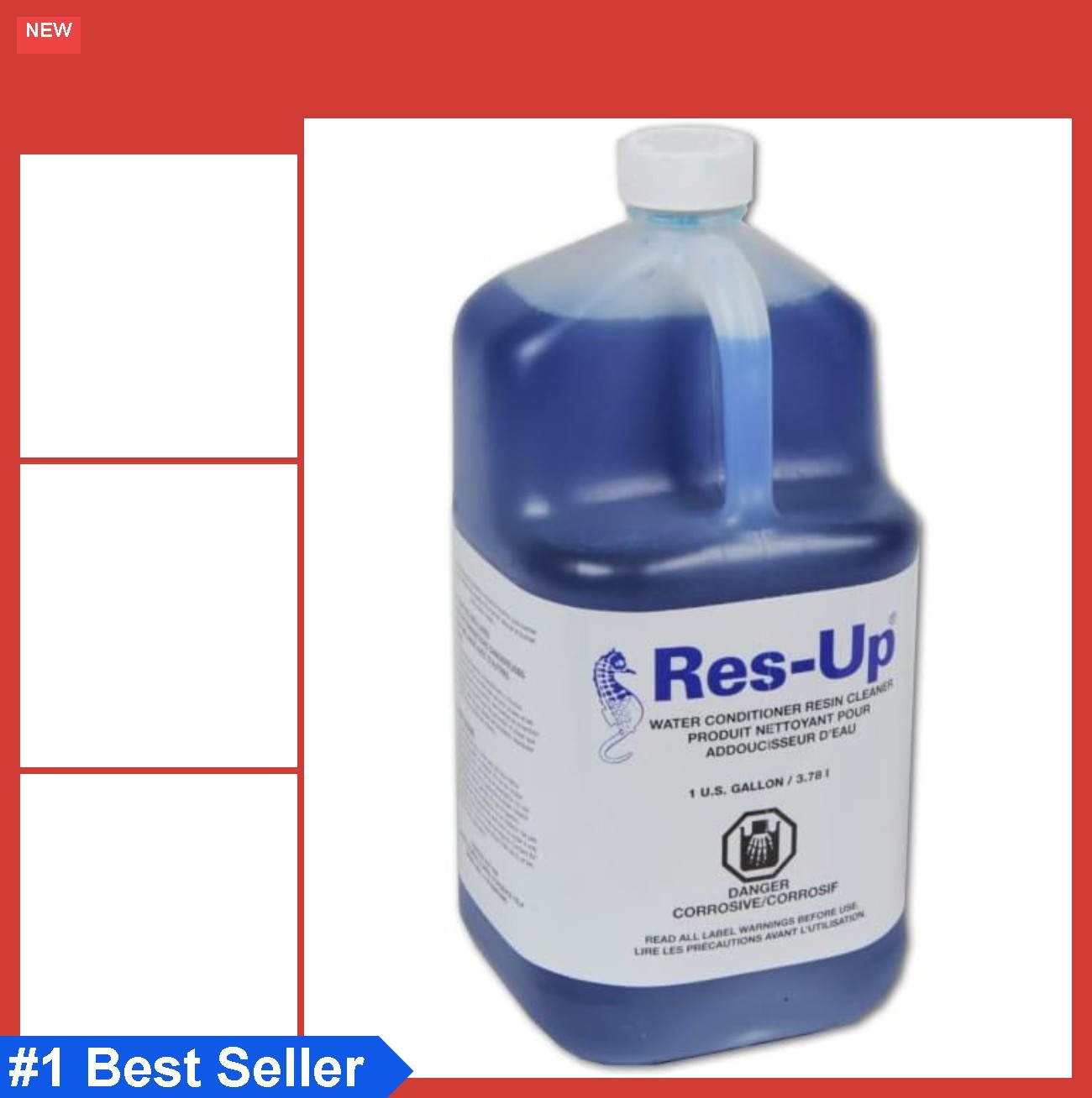 Water Softener Cleaner 1 Gallon Liquid Resin Restorer Iron Remover