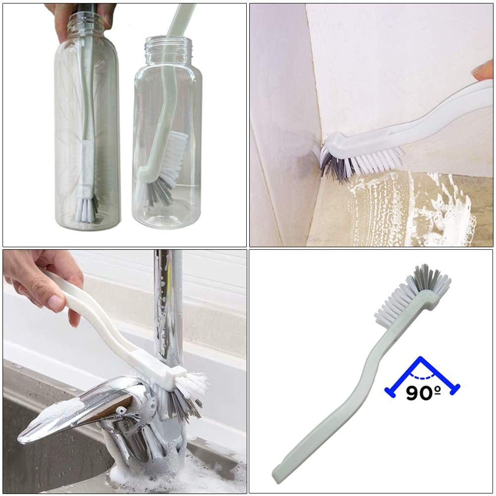 MULTIPURPOSE SCRUB BRUSH SET 4 PACK KITCHEN CLEANING BRUSHES WITH STIFF BRISTLES