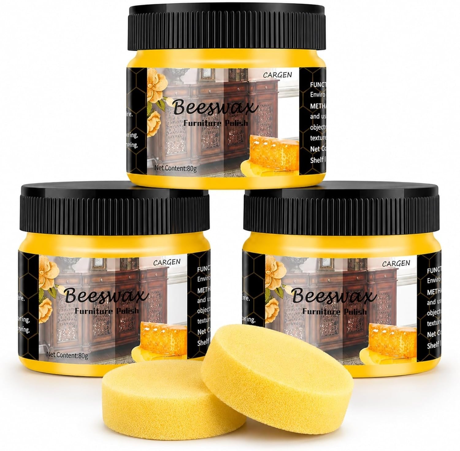 Beeswax Furniture Polish – Beeswax Wood Polish Conditioner Wood Cleaner Furni…