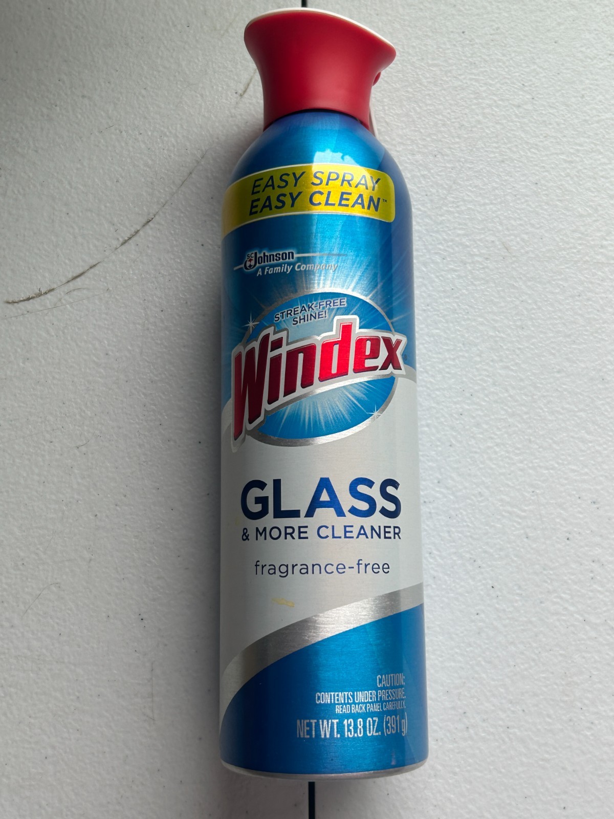 Windex Glass & More Cleaner Fragrance Free Aerosol Spray 10.3 oz
