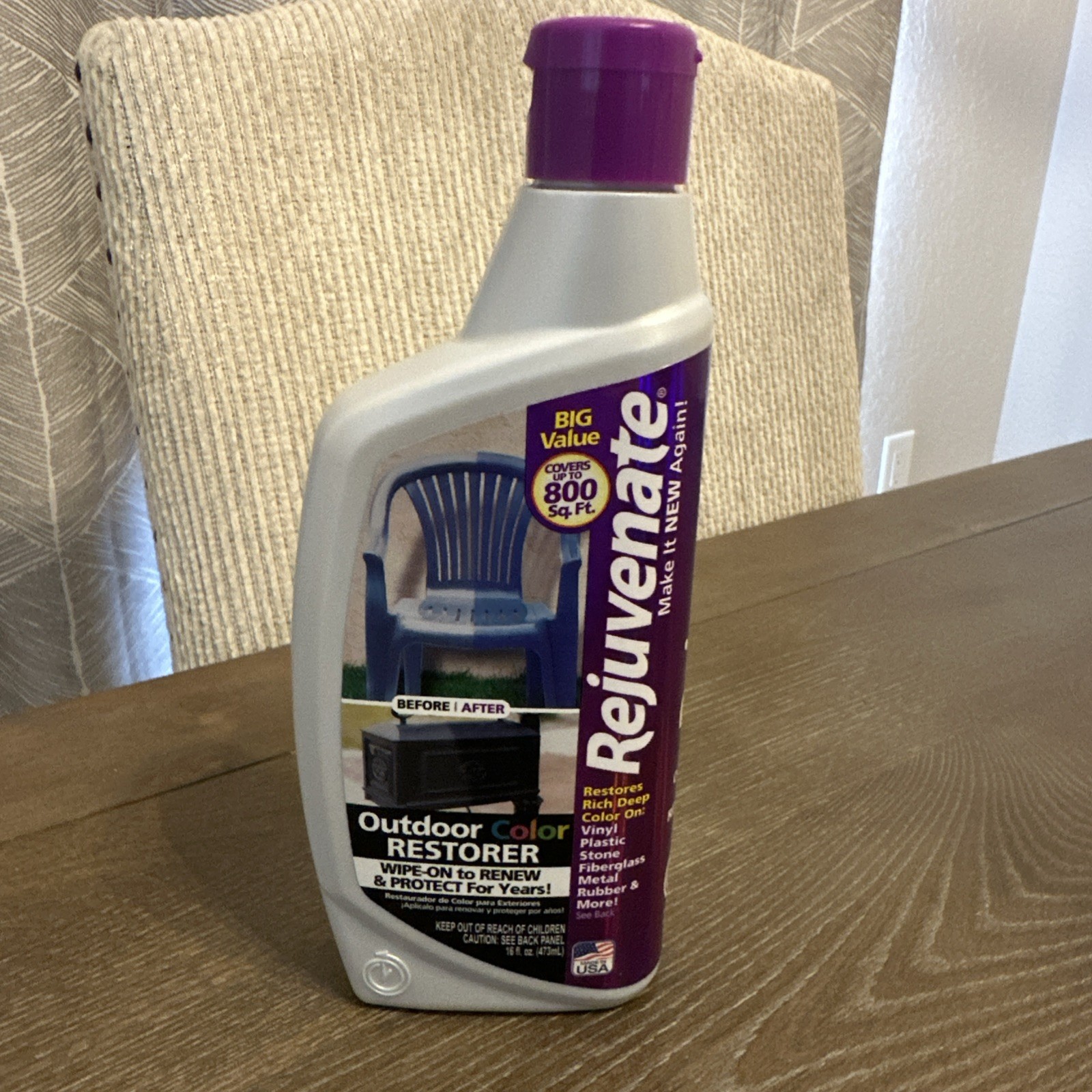New Rejuvenate Outdoor Color Restorer 16oz Restores Sun-Damaged Items Sealed