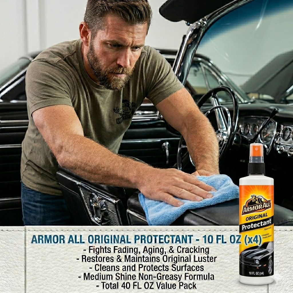 (4 PACK) Armor All Interior Car Cleaner Spray Bottle, Pump Sprayer, 10 Fl Oz