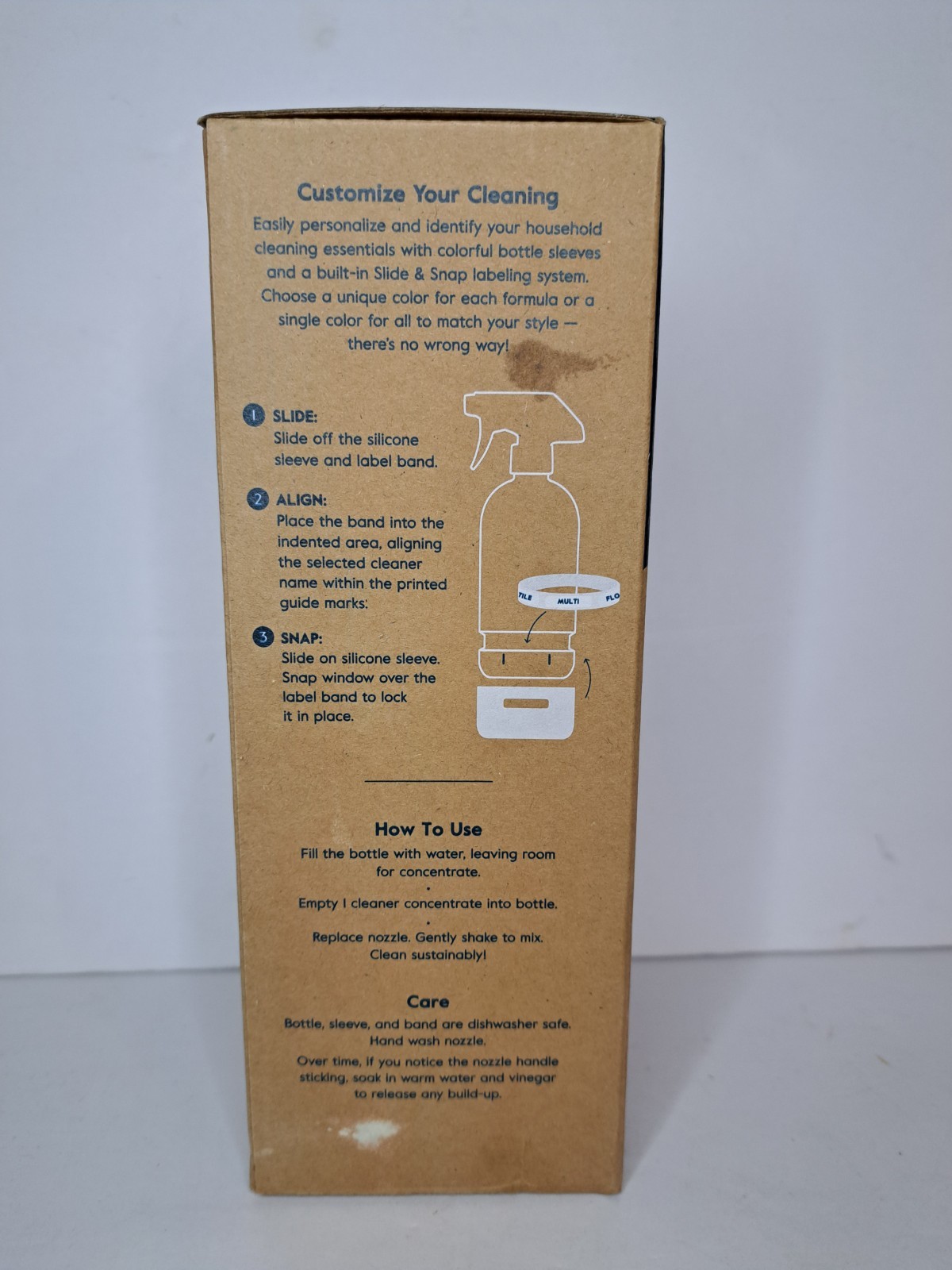 NEW Grove Co Reusable Cleaning Glass Spray Bottle – Brilliant White – 16 Fl Oz