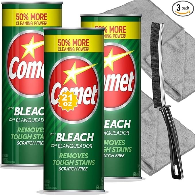 Comet Multipurpose Cleaning Powder with Bleach, 21 oz, 3PK