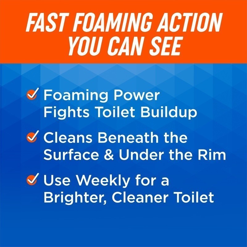 Ultra Foam Toilet Cleaner Citrus Scent Foaming Action Removes Stains 5 Uses