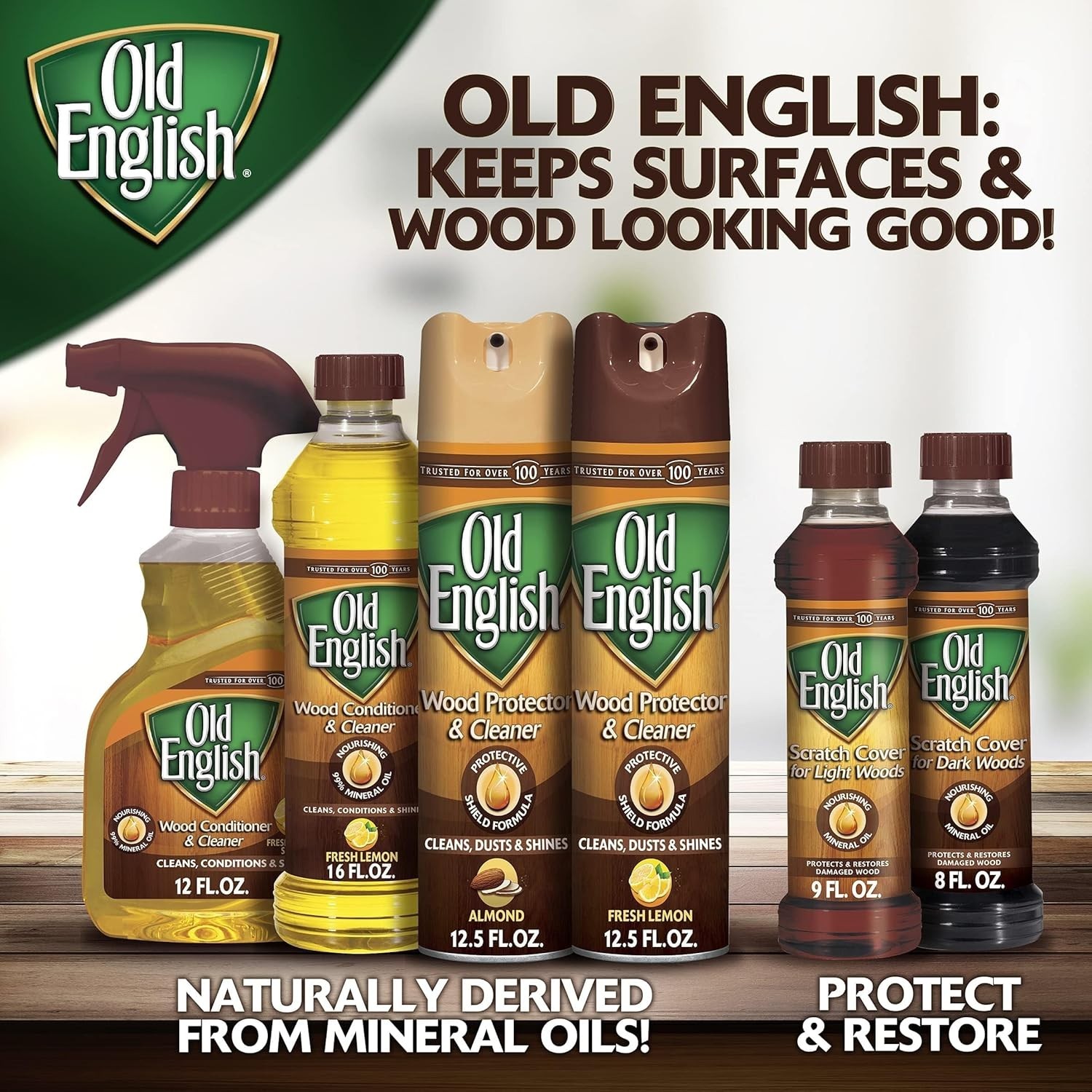 8oz Dark Wood Scratch Cover Liquid Polish – Revive Kitchen Cabinets & Furniture