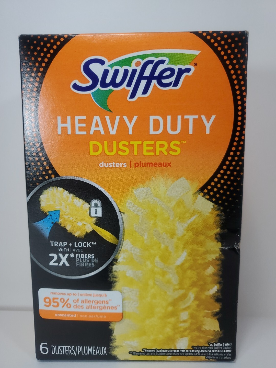 6-pk Swiffer HEAVY DUTY DUSTERS Refilla Trap & Lock Dust 360 DEGREE Cleaning NEW