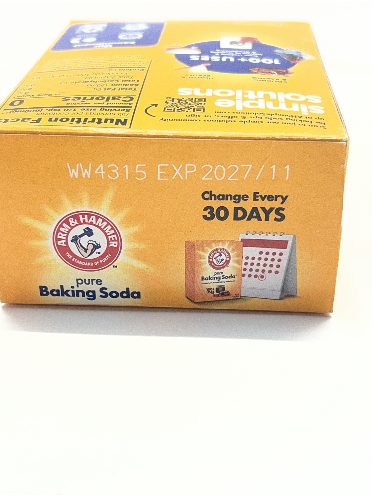 Arm & Hammer Pure Baking Soda, 1lb (Pack of 6) EXP 11/27